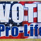 Pro Life Flag Trump Biden Equality Vote Pro Life USA BR Poster Sign 3x5Ft