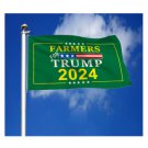 Farmers for Trump 2024 Flag Banner 3x5 Ft with 2 Grommets