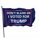 Don’t Blame Us We Voted Trump Flag Banner 2024 Blue