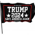 Trump Desantis 2024 Flag Save America Again American  Polyester 3x5Ft