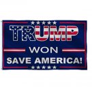 Trump Won Save America Flag 3x5Ft Polyester 2024 Banner