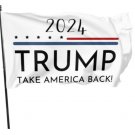 Trump 2024 Flag Take America Back USA Flag 3x5Ft Banner Polyester White