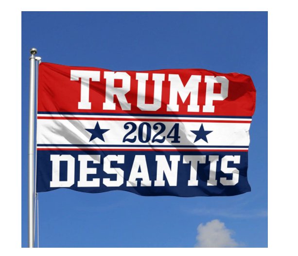 Trump Desantis 2024 Flag MAGA 3x5Ft Polyester USA Flag Banner