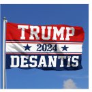Trump Desantis 2024 Flag MAGA 3x5Ft Polyester USA Flag Banner