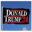 Trump 2024 Flag Black Flag 3x5Ft Polyester USA MAGA