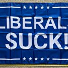 Donald Trump 2024 Flag Liberals Suck Blue USA MAGA Desantis Sign 3x5'