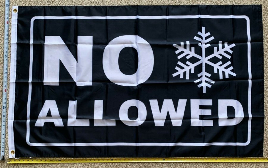 Donald Trump 2024 Flag No Snowflake Allowed USA MAGA Desantis Sign 3x5ft