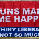 Donald Trump 2024 Flag Guns Make Me Happy USA MAGA Desantis Sign 3x5ft