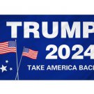 Trump 2024 Flag – Re-Elect Trump 2024 Flag Take America Back with Brass Grommets 3x5 Ft
