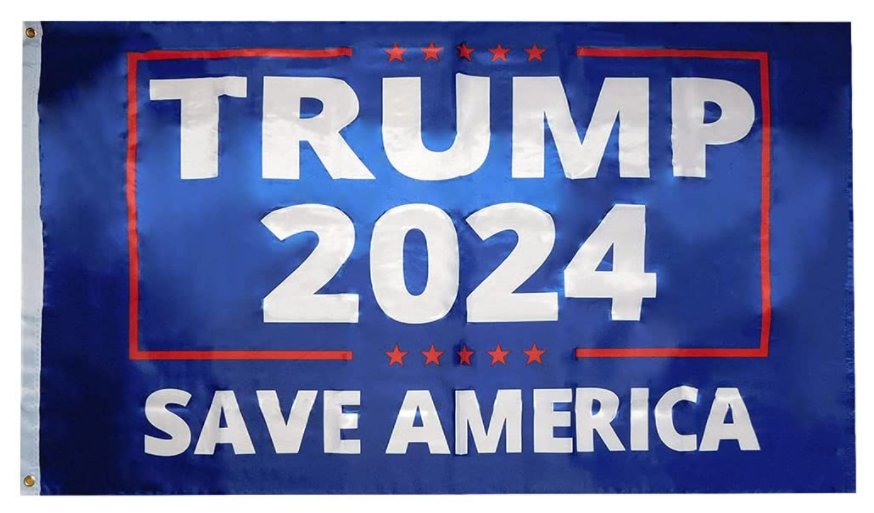 Trump 2024 Flag America First Blue 3x5ft