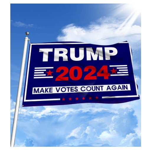 Trump 2024 Make Vote Count Again Flags with Brass Grommets 3x5ft