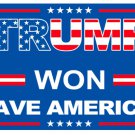 Trump Won Save America Flag 3X5 Ft Trump 2024 Flag 3x5ft