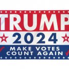 Make Votes Count Again Donald Trump 2024 3x5 Feet MAGA Banner Flag