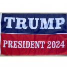 President Trump 2024 Red White Blue Flag 3x5ft