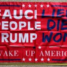 Donald Trump Flag Trump Won Fauci Lied Red Desantis USA Sign 3x5ft