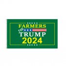 3×5Ft Farmers For 2024 Trump Flag Outdoor Banner
