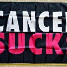 Breast Cancer Flag Cancer Sucks Pink Trump Desantis USA Sign 3x5ft