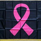 Breast Cancer Flag  Black Pink Ribbon Trump Desantis USA Sign 3x5ft