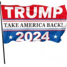 Trump 2024 Take America Back American Flag 3x5Ft With Brass Grommet