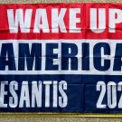 Ron Desantis Flag Wake Up America Trump 2024 Florida Sign USA 3x5ft