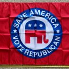 Donald Trump Flag Save America Vote Rep Red Desantis USA Sign 3x5ft
