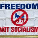 Donald Trump Flag Freedom Not Socialism W Desantis USA Sign 3x5ft