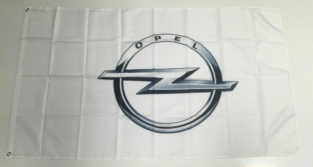 Opel Banner Flag - Car Racing Motors Performance Mechanic Workshop Man Cave 3x5ft