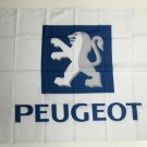 Peugeot Banner Flag Car Convertible Sedan Hatch Auto Mechanic Workshop Man Cave 3x5ft