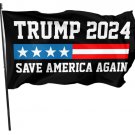 Trump 2024 Save America Again 3x5 Ft Banner Flags Garden