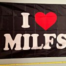 Beer Flag I Love Hot Milfs Busch Bud Trump Poster Sign 3x5'