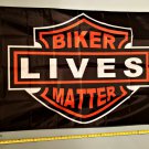 Biker Lives Matter Flag Harley Trump Poster Sign 3x5'