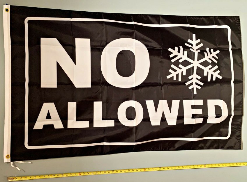 Donald Trump Flag No Snowflakes Allowed B MAGA Desantis USA Sign 3x5'