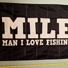 Hunting Flag Man I Love Fishing Redneck USA Trump Sign 3x5'