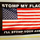 Donald Trump Flag Stomp USA Army Veteran Sign Poster 3x5'