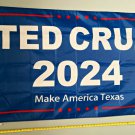 Ted Cruz Flag Make America Texas Blue 2024 USA Sign 3x5'