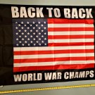 American Flag Back To Back Champs USA Biden Trump Sign 3x5'