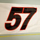 Kyle Larson Flag White #57 Nascar Sprint Car Poster Sign 3x5'