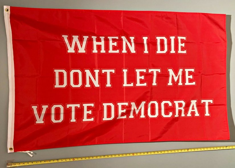 Donald Trump Flag When I Die Vote Red 2024 USA Sign 3x5ft