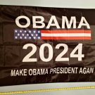 Barack Obama Flag Make Obama President 2024 USA Sign 3x5'
