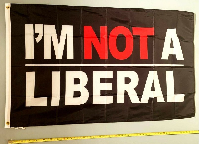 Donald Trump Flag I'm Not A Liberal R Liberals Suck Desantis Sign 3x5'
