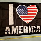 America Flag I Love America Heart US Biden Trump Sign 3x5ft