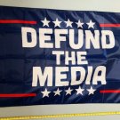 Donald Trump Flag  Defund The Media BW S Desantis America Sign 3x5'