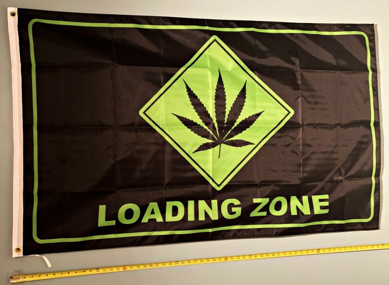 Beer Flag Loading Zone Black Busch Trump Poster Sign 3x5ft