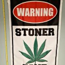 Beer Flag Warning Stoner Zone Busch Trump Poster Sign 3x5ft