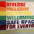 LGBTQ Flag Diverse Equal Gay Biden Trump Poster Sign 3x5ft