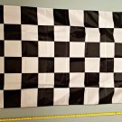Checkered Flag  BW Nascar Sprint Car Racing Sign USA 3x5'