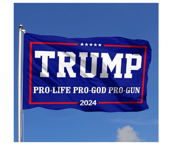 rump 2024 Flag Pro Life Pro God Pro Gun 3x5 Ft Banner Flags Garden