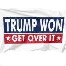 Donald Trump Flag Trump Won Get Over It USA 2024 Sign 3x5Ft