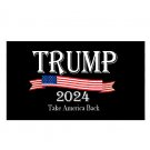 Donald Trump 2024 Flag Take America Back 3x5Ft Banner Black