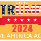 Donald Trump 2024 Flag Save America Again USA Sign 3x5ft Yellow Red